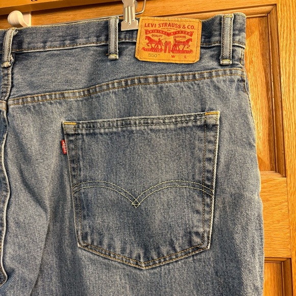 Levi’s 550 Relaxed Fit Men’s Jeans 45X30 Loose Heavy Non-Stretch Denim Straight - Picture 4 of 7
